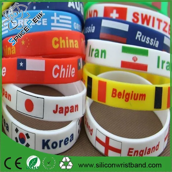 Egypt Flag Country Flag Silicone Wristband Bracelet Free Shipping Buy