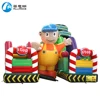 bus stop small inflatable cartoon bouncer slide
