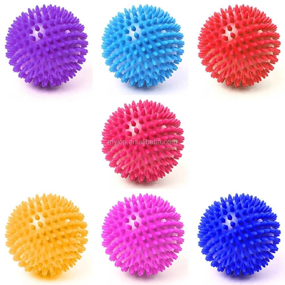 Rubber Spikes Ballls Pain Relief Foot Muscle Roller Spiky Massage Ball