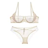 Wholesale Cheap Women's Push Up Bra See Through Lace Underwear Set