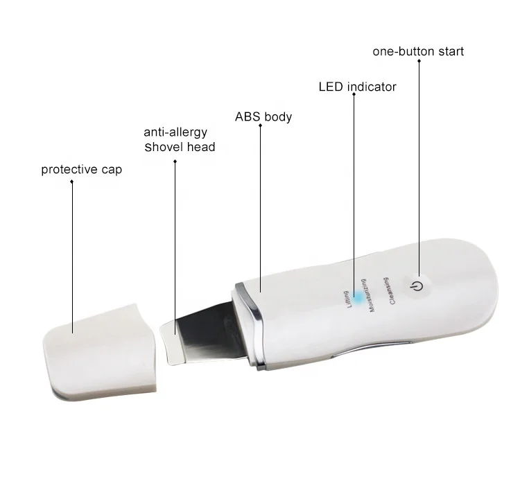 
Portable beauty equipment skin peeling ultrasonic skin scrubber for face 