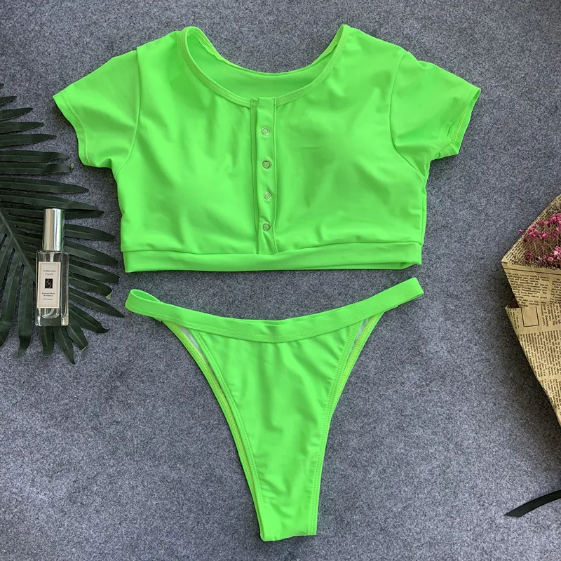 2019 Sexy Pure Color Zipper Bikini Swimwear - Buy Young Hot Girls Xxx