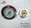 Wall flat mounting oil filled pressure gauge manometer