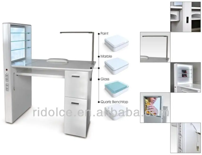 Tknd103 Cheap Sale Nail Tables Beauty Salon Manicure Nail Tech Table