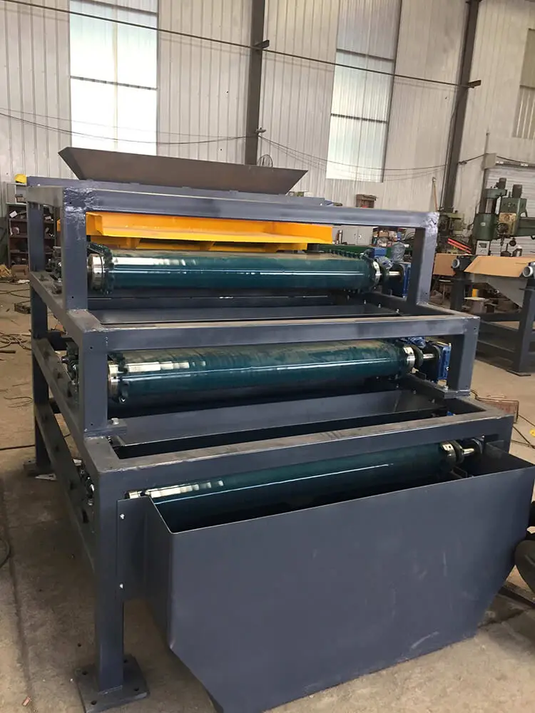 Densen customized high intensity magnetic roller separator and magnetic separator machine for stainless steel separationration