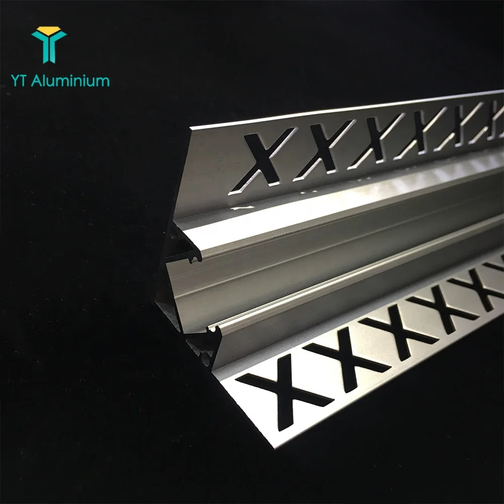 V-shape Aluminum Channel LED Strip Mounting LED Corner Plaster-in Aluminum Ceiling Drywall LED Profiles