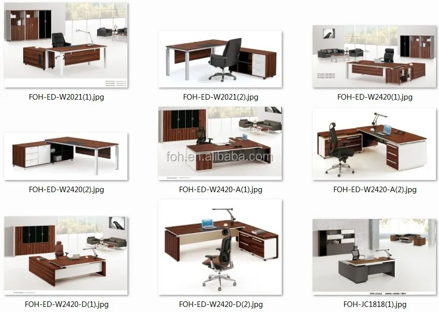 Panel Wood Administration Office Desk - Modern & Adjustable