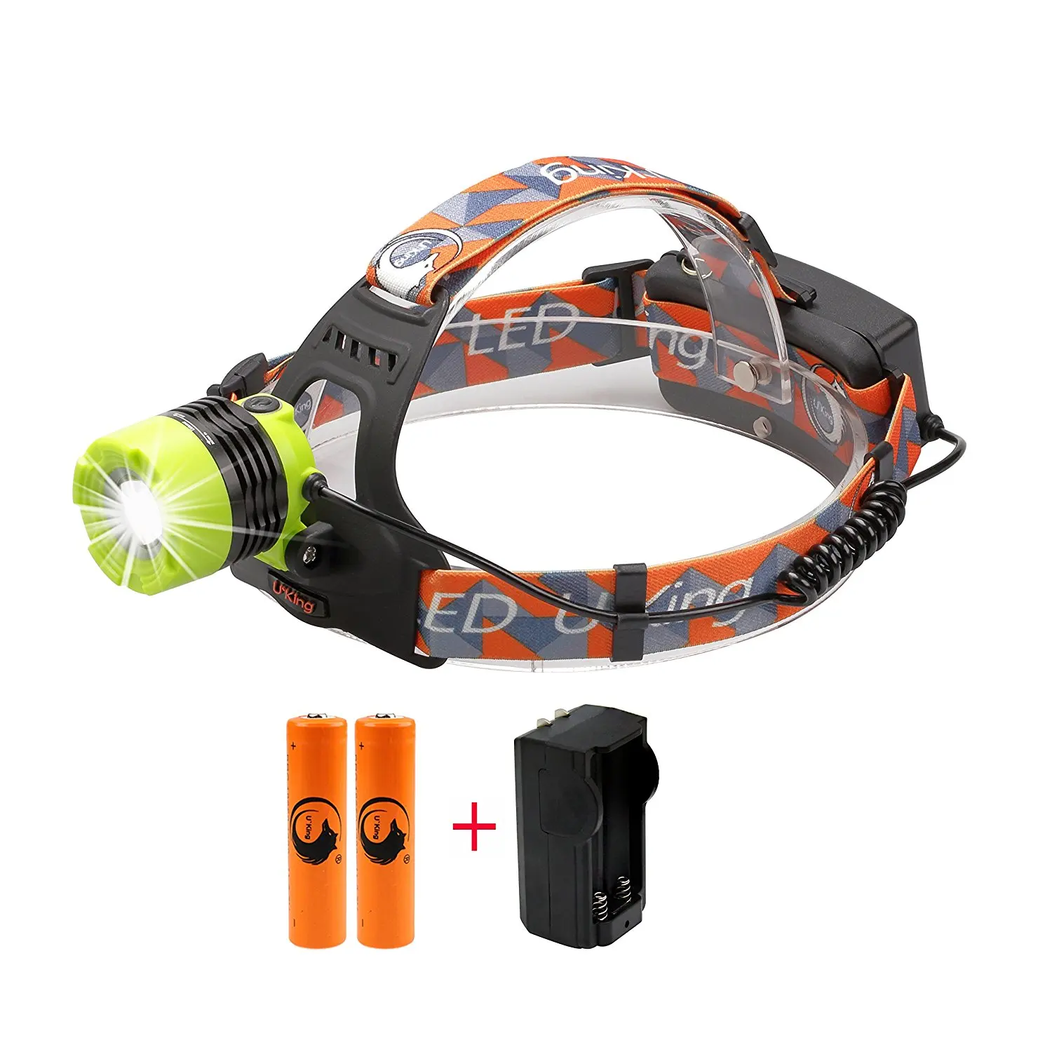 ❗Best LED Headlamp 5000 Lumen flashlight - IMPROVED LED, Rechargeable 18650 headlight flashlights, Waterproof Hard Hat Light, Bright Head Lights, Running or Camping headlamps