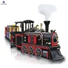 Tourist attraction family amusement rides electric leisure mini trackless train for sale