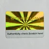 Custom clear cheap authenticity anti fake hologram sticker with own brand logo printing