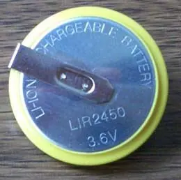 LIR2450 battery with tabs