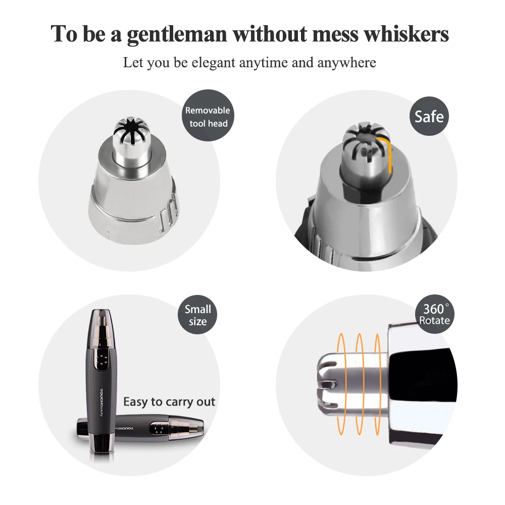 TB-0526 Professional Hot Sale Hair Removal Ear nose Hair Trimmer Battery Personal Trimmer