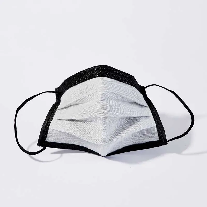 Factory custom wholesale Anti-virus Facemask surgical Disposable Earloop 3 ply Disposable Medical Face Mask Black
