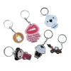 Zinc alloy soft enamel keychain cute