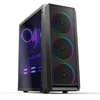New Cool Metal Mesh ATX Computer Case Gaming Mid Tower PC Case With RGB Fans Optional Acrylic Side Panel