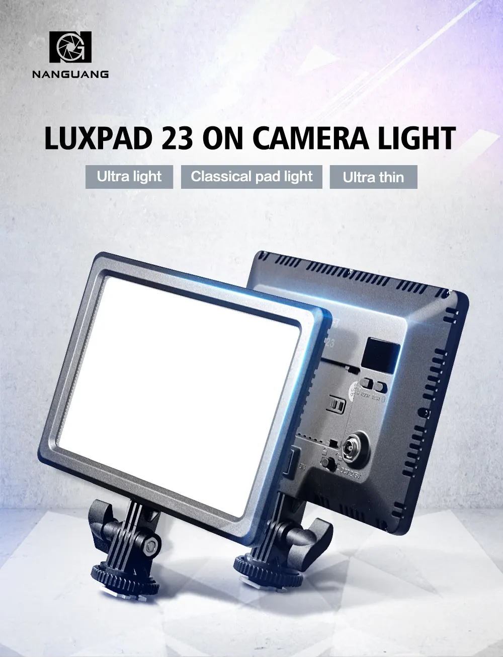 NanGuang Luxpad23 LED pad light bi color 3200K to 5600K camera LED light soft LED video light 2.4G remote control