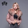 Wholesale And Retail Genuine Leather And Fur Jacket Women Double Face Fur Jacket Coat