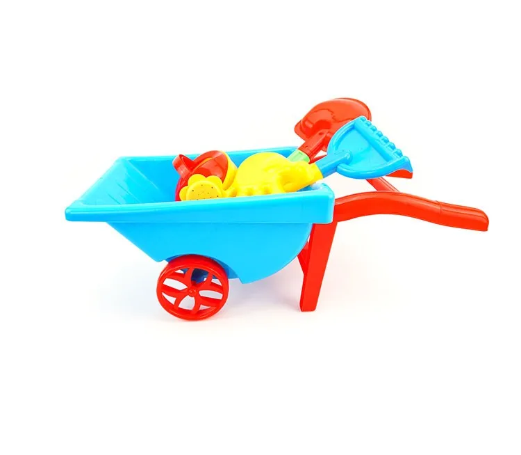 14 Pieces Kids Garden Wheelbarrow Play Set Sand Pit Beach Garden Tools
