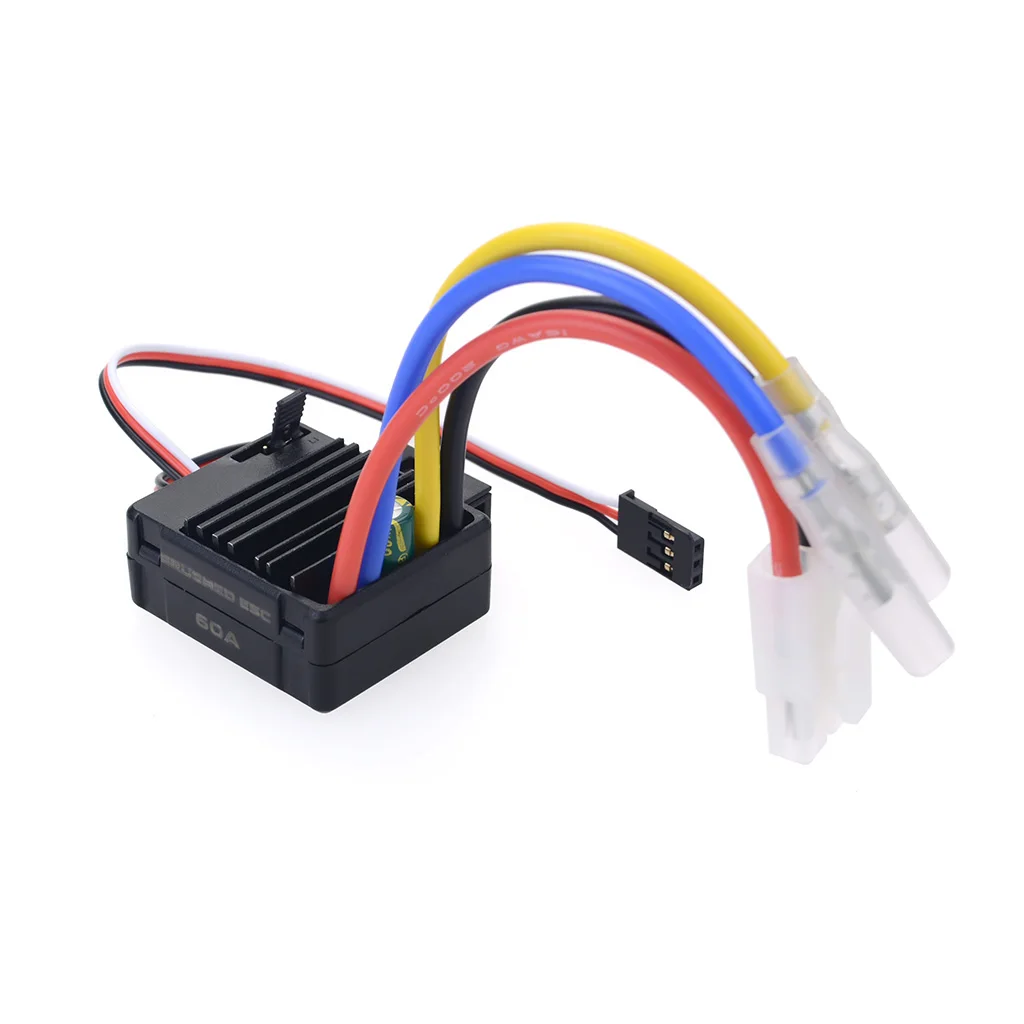 Surpass aluminum Cooling brushed 60A ESC for 540 rc truck motor connector car accessories Thermal Dissipation ESC