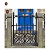 custom small simple forged courtyard single wrought iron gate design IGZ-06A