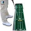 Factory hot sales return ball track plastic green practice putting golf mat