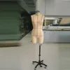 DL165 Fabric fitting mannequin, Female ghost mannequin/dummy Upper body Doll with collapsible shoulder,red line measure dummy