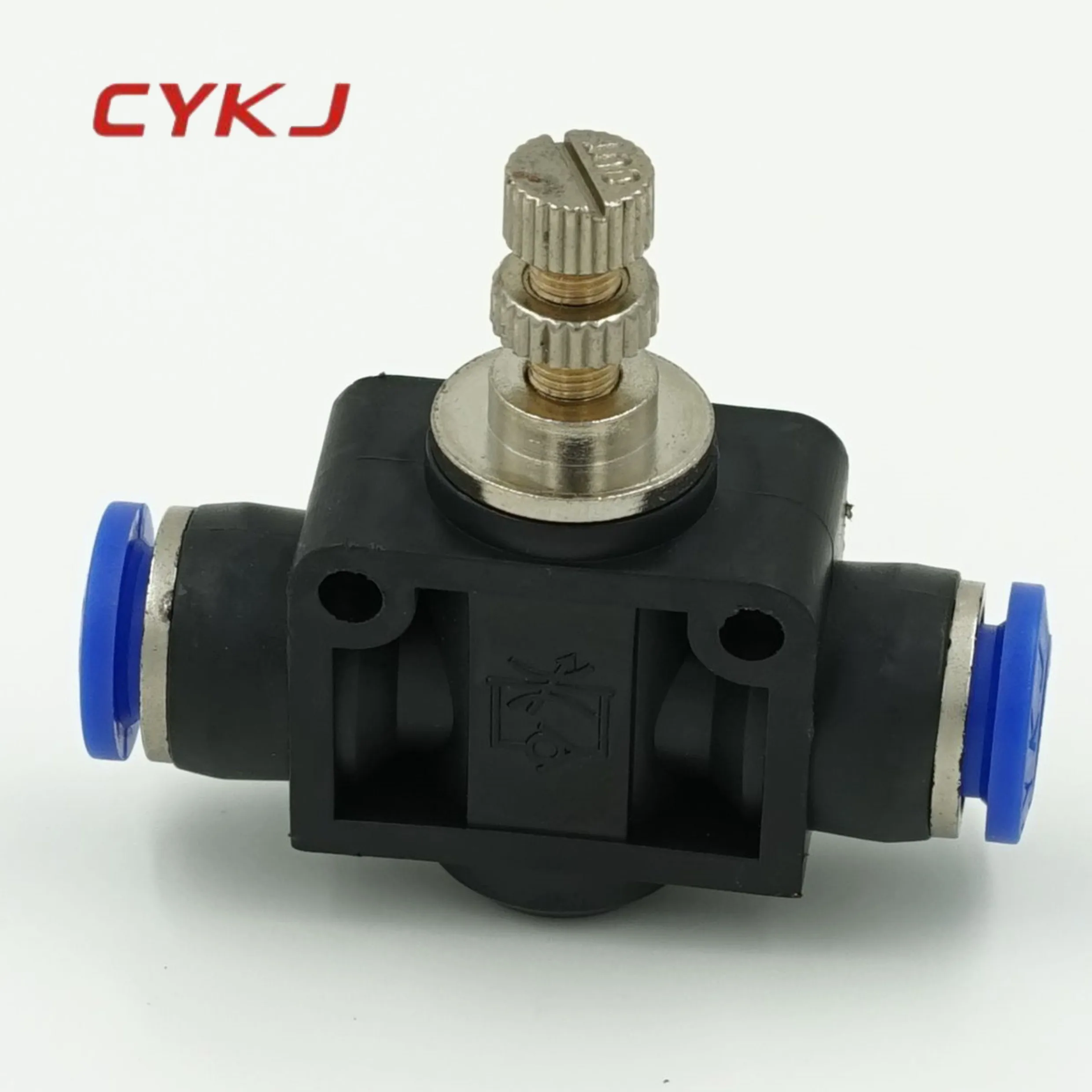 Color: OD 4MM Xucus Air Flow Pneumatic Water Hose Tube Speed Control Valve Pressure Fittings Throttle Valve SA 4-12mm 