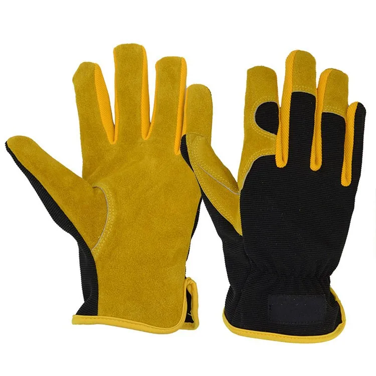 Pri Ce Cert.cowhide Drill Rigger Winter Industrial Leather Hand