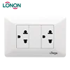 LONON Duplex US Standard 3 Pin Plug Power socket Outlet