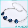 Wholesale 925 Sterling silver Austrian crystal bracelet for girls