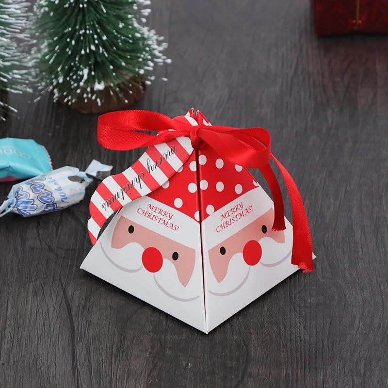 High Quality Pyramid Shape Paper Christmas Gift Box For Candy With ...