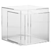 Acrylic cube nest of 2 tables, lucite console table bedside table living room furniture side table, computer study desk table