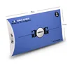Special custom die cut pillow box shape golf glove blue packaging box