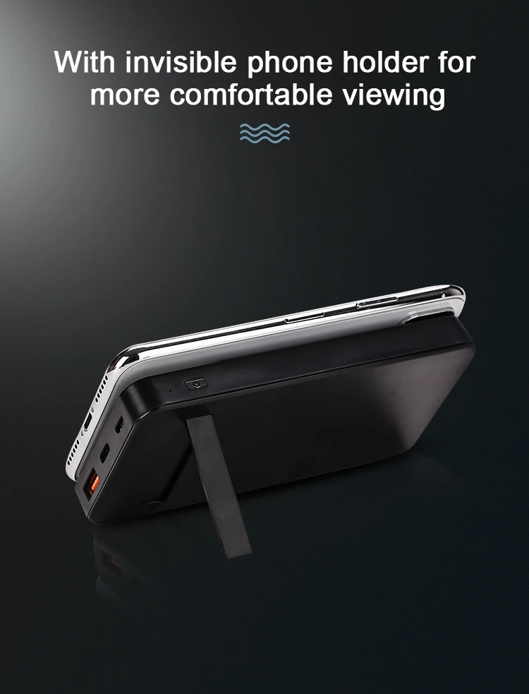 Promotional Products 2019 Portable With Mobile Phone Holder Qc3.0 Quick Charge Power Banks For Android Phone - ANKUX.COM