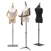 Half body male mannequin props cotton hemp cloth mannequin men fabric mannequin with solid arms
