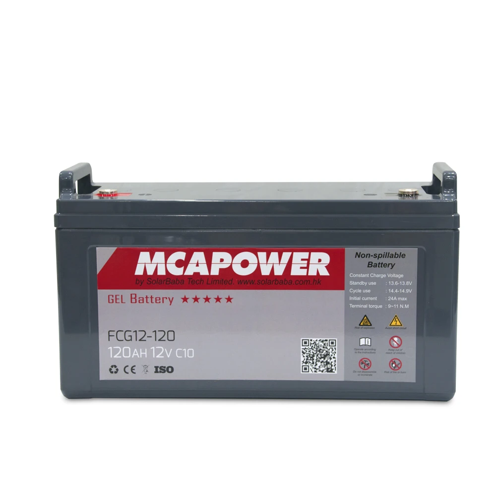 sealed lead acid gel batteria agm 120 ah 12v solar battery