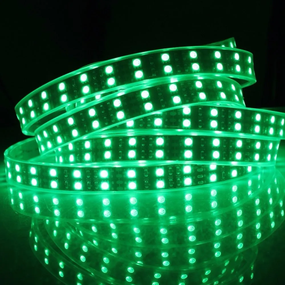 Double row led strip SMD5050 120leds/m led strip light RGB color 5M per reel LED Flexible Strip Light CE RoHs certification