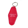 Hotel Number Plate Diamond Key Plate Plastic Lock chain Plate can be customized according to customer design key ring