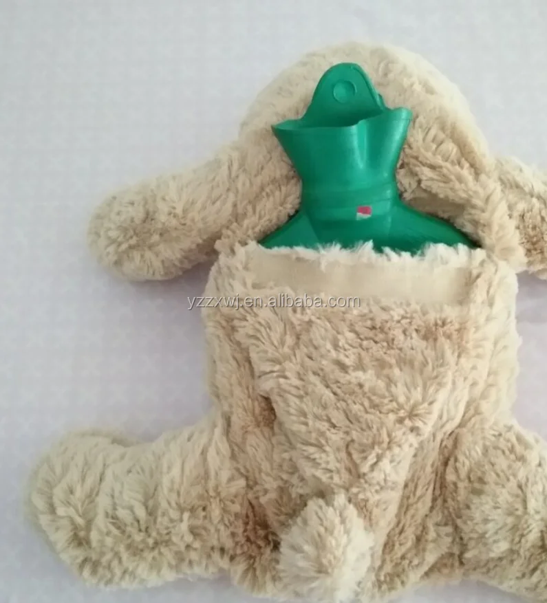Plush Animal Hot Water Bottle Cover/plush Rabbit Hot Water Bottle Cover