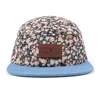 Custom Concave Leather Logo 5 Panel Hat