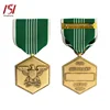 custom Large gold military eagle army commendation medal