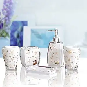 M&CLotion Bottle Tumbler Toothbrush holder Soapbox European resin bathroom suite