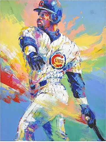 Sammy Sosa Chicago Cubs White Strips Original Artwork - Fanatics Authentic Certified - Autographed MLB Art