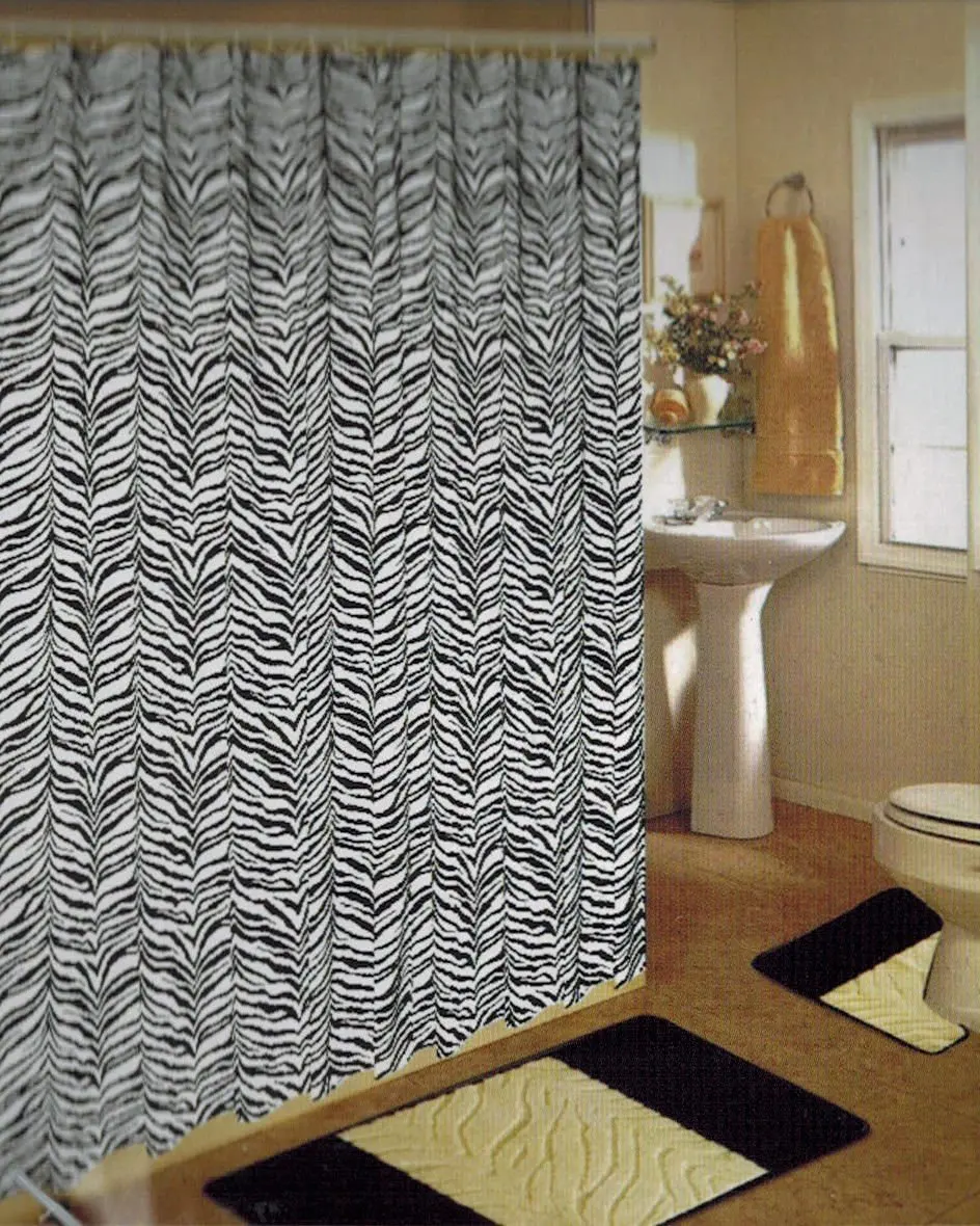 Zebra Bath Mat Set Find Deals On Line At Bathroom Bath Mat Set Rug Carpet Fabric Shower Curtain Hooks Zebra Leopard New White