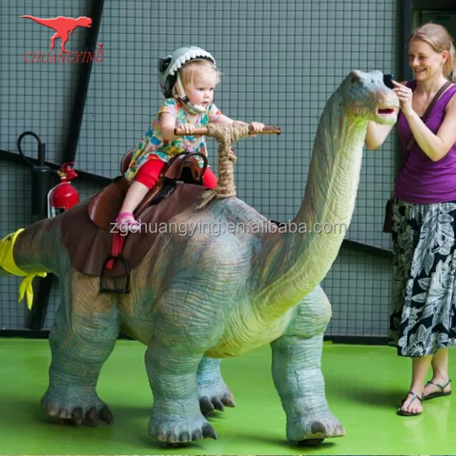plush ride on dinosaur