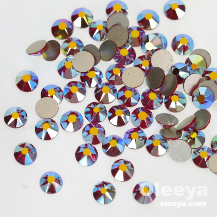 Hot Sale 2088 16 Cut Facets SS20 Crystal AB Non Hot Fix Flat Back Nail Rhinestone for Nail Art