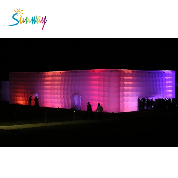 Sunway Led Lighting Inflatable Wedding Event Cube Tent Inflatable Party