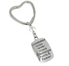 Hot sale mother's day gift daughter heart shaped key ring key chain