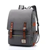 China vintage bagpack mens back packs college school back bags retro cheap blank canvas backpack