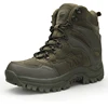 cheap double sided velvet leather army boots